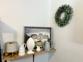 Decorative Planter, Pitcher Accent Piece, Pitcher, Watering Can & Wall Art