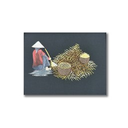 Vietnamese Silk Embroidery Portrait