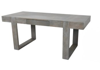 Custom Grey Washed Wooden Contemporary Desk