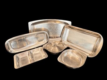 Swedish Stainless Steel Serveware Grouping - Cultura, Fraser & Gense