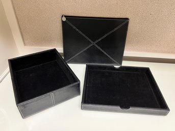 Black Leather Desk Accessories