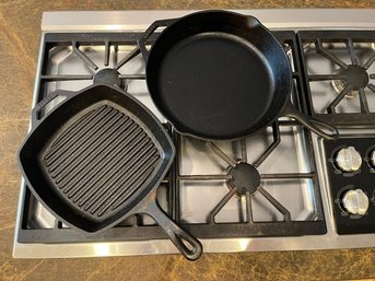 2 - 12' Lodge Cast Iron Pans