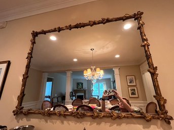 Large, Lovely Gilt Finished Twig And Floral Friedman Bros Mirror