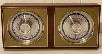 Vintage Taylor Instruments Co. Barometer Incased In Wood. USA.