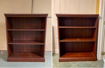 Pair Of Sauder Adjustable Bookshelves, Made In USA