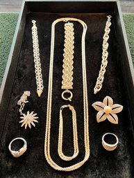 Sterling Silver Brilliant Cut, With Pearl Brooch, 72 Dwt