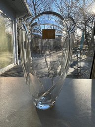 Mikasa Crystal Vase, Flower Petal, 8.5' Tall