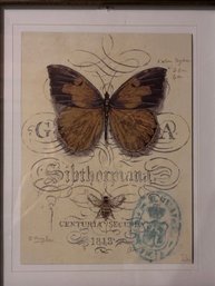 Honey Bee And Butterfly Botanical