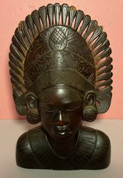 Vintage Hand Carved Wooden Balinese Sculpture.