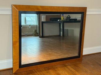 Stickley Furniture John Widdicomb Collection Richly Figured Tiger Effect Veneer Wall Mirror