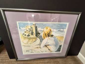 Ann Sullivan, Signed And Numbered Litho, 'Castle By The Sea', 1/270