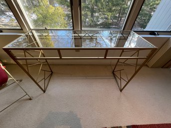 Iron And Glass Table