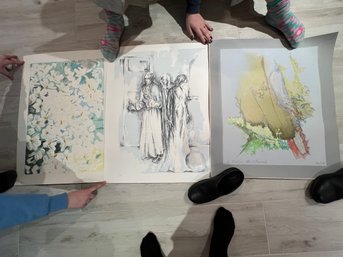 Verdant Print By Denise Wong, Etching By Sir John Everett Millais,