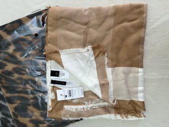 3 New Acrylic Scarves, One From Ann Taylor