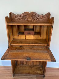 Charming Vintage Oak Secretary Cabinet