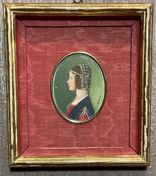 Antique Portrait Of Beatrice D Este Leonardo Da Vinci.