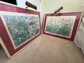 Matching Framed Prints With Lights, The Meadows, The Hedgerows