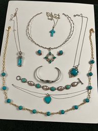 Turquoise, Sterling, Mother Of Pearl,