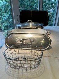 The Party Size Pots And Servers! Fish Pot, Stew Pot Tray, And Basket