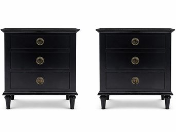 A Pair Of Restoration Hardware Maison Closed Nighstands