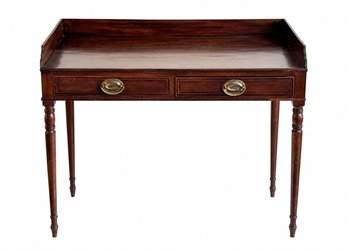 Traditional  Mahogany Server / Console Table With Brass Pulls