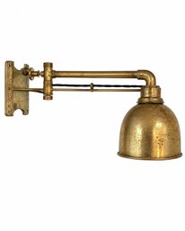 Antique Nautical Swing Arm Brass Berth Lamp