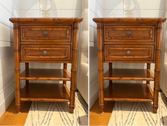 Pair Of Tommy Bahama Ginger Island Bedside Chests From The Island Estate Collection, Retail $1299 Each