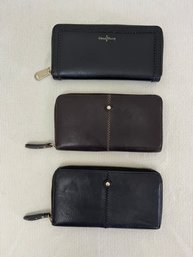 2 Sigrid Olson Leather Wallets & One Marked Cole Haan