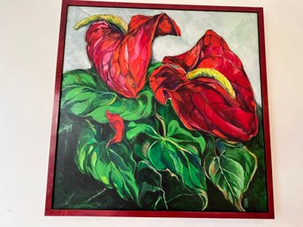 Anthuriums In Full Color By Artist Aurora Philipean