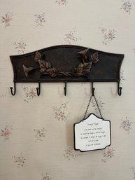 Decorative Tin Hooks With Prayer Plaque