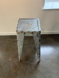 Galvanized Steel Tall Stool