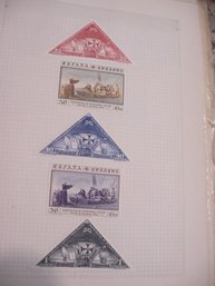 1930's Spanish Stamp Set - Despedida De Cristobal Colon