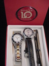 Pair Of INVICTA Watches , Both Water Resistant