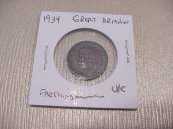 1934 Great Britain Farthing  Uncirculated