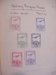 1930 Spain Stamps Set, Scotts 712-717 ?- International Congress Of Airmail Railway