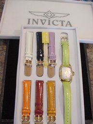 INVICTA Watch Set With 7 Interchangeable Bands.
