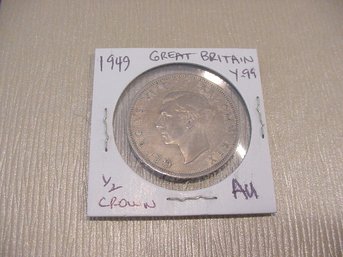 1949 Great Britain 1/2 Crown Coin