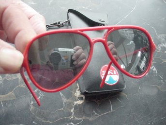 Vintage Pair Of Junior I Ski  Sunglasses W/ Case