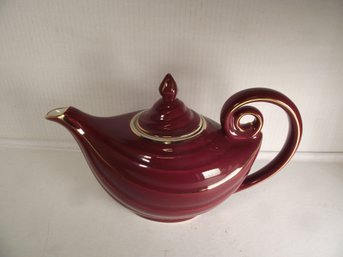 1930's Maroon Halls 6-cup Teapot