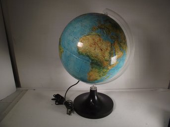 Vintage 12-inch Rand McNally Light-up Globe