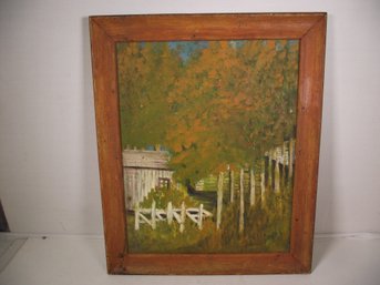 Framed And Signed Oil On Canvas Painting