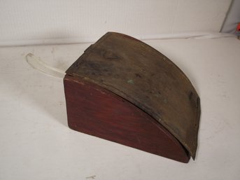 Vintage Brass And Wood Silent Butler