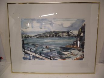 Framed Watercolor Painting - San Francisco