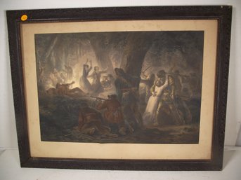 Framed Antique Print