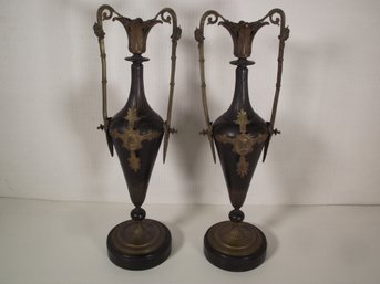 Two Antique 1880's 15-inch Garnishers