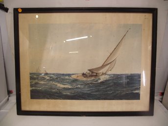 Framed Print - A Winning Tack