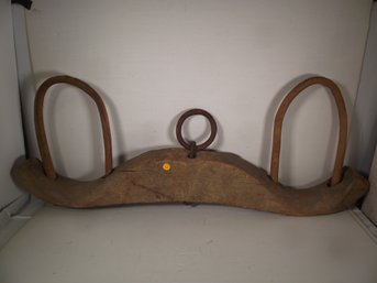 Primitive Antique Wooden Oxen Yoke