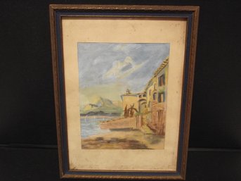 Framed Watercolor Painting