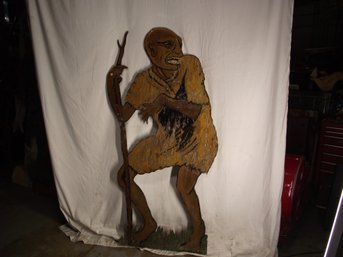 RARE Large Hand Painted Vintage Funhouse Creature