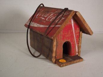 Vintage Folk Art Coca-cola Birdhouse